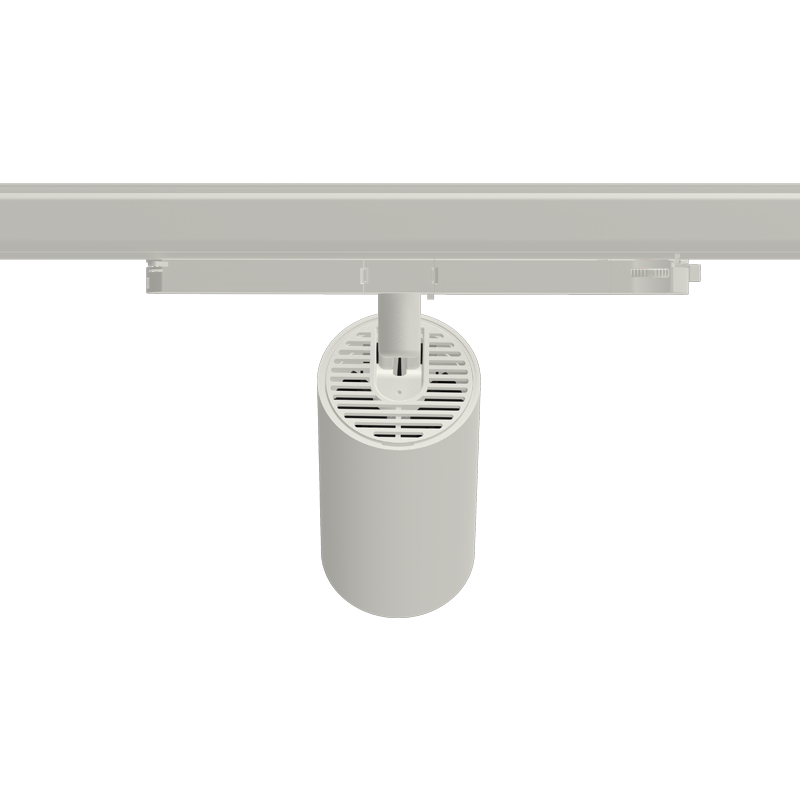 Super Starr Hero Track Light - Matt White Round Matt White